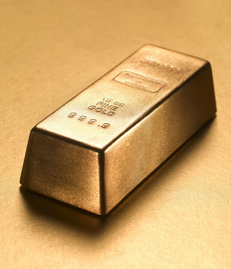 pojedyncza sztabka złota
